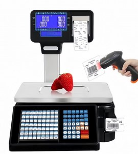 [Hot Item] High Quality 30kg Electronic Bill Receipt Barcode Label Printing Scale 15kg Digital Price Computing Scale WiFi POS System