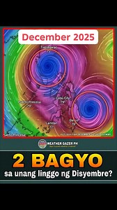 POSSIBLE TROPICAL CYCLONE FORMATION LOOMING FIRST WEEK OF DECEMBER 2025 MANILA — The Philippine Atmospheric, Geophysical and Astronomical Services Administration (PAGASA) and international guidance models indicate an increasing chance of tropical cyclone formation in the western Pacific during the first week of December, with the system potentially approaching or affecting the Philippines, forecasters said Friday. If the disturbance develops into a tropical storm within the Philippine area of re