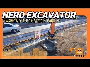 영웅건기 엥콘틸트로테이터(engcon tiltrotator)활용 지역난방900A도시가스400A 도로구간 작업 [PART.4]