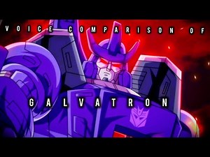 Galvatron Voice Comparisons Transformers #transformersone