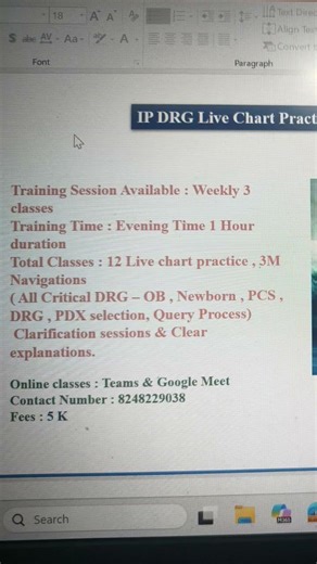 IP DRG Live chart Practice Available @5k Only#viral video