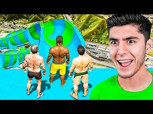JUMPING on the GTA 5 TOBOGAN! (Mods)