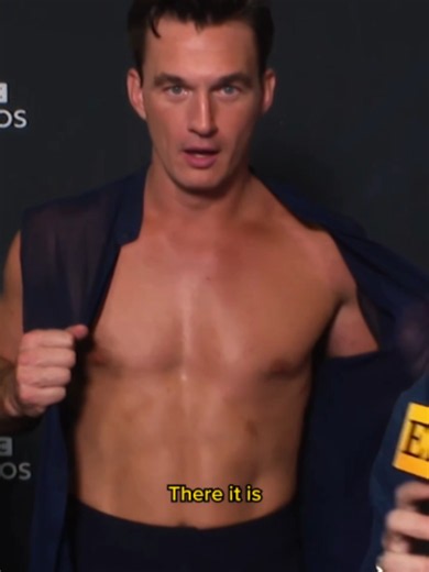 Nobody is going to stop Tyler Cameron from taking his shirt off. #dwts #tylercameron #sharnaburgess