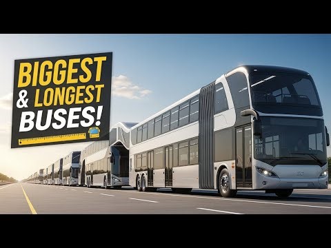 BIGGEST and LONGEST Buses | Top 20 Longest Buses in the World