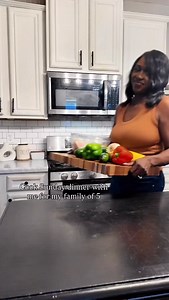 Sunday dinner came through with baked chicken, squash & zucchini with onions, rice and a peach cobbler for the kids. By cobbler time, I was tired of being the camera crew so y’all just gotta trust me it 😅 #sundaydinner #cookwithme #homecooked | All Things Kings