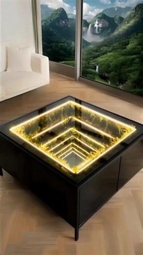 This table transform when the light turn's on🔥#transformation #tending #RoomMakeover