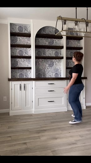 DIY Built-In Bar for Dining Room! I built this at a friends house a few years ago and it was such a fun build!