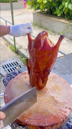 Perfect Roasted Goose 🪿 Cutting Prep🔪😋 #usa #foryou #shorts