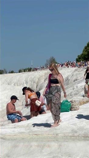 ☀️Pamukkale Turkey Cleopatra Pool Swimming -Good Day🌴 #summer #travel