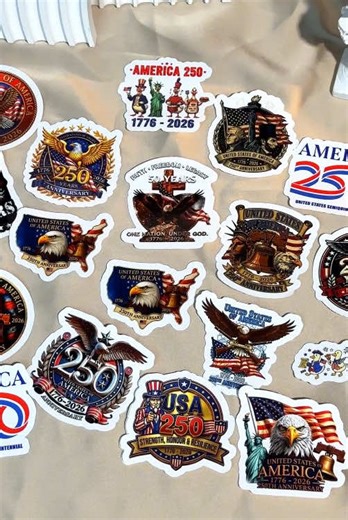 A timeless American milestone - now in sticker form. 1776–2026 USA 250th Anniversary. #america250 #freedom250 #americanpride #usa250 #250yearsoffreedom