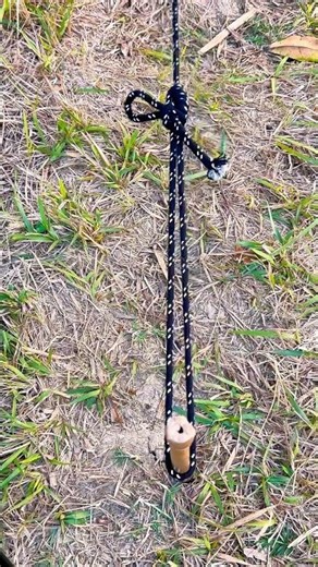 How to Tie a Strong Adjustable Rope Knot | Easy Survival Knot Tutorial #shorts