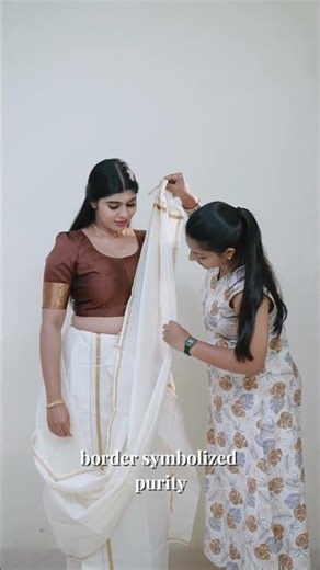 INDIAN SAREE STYLES PART 1 kerala- Mundum Neriyathum ✨