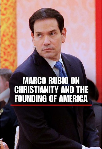 Marco Rubio draws a direct line between Christianity and the founding of America during a speech at the “Rededicate 250” prayer event in Washington, D.C. Before the Christian West, Rubio says, most civilizations viewed history as an endless cycle “only to end up back where it began.” “But our faith calls us outwards into the limitless darkness of the unknown,” he says.