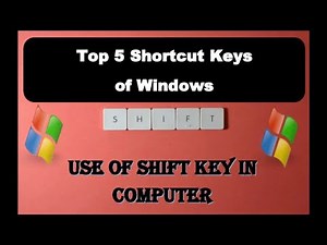 shift key | use of shift key in computer | Shift Key in computer | Top 5 shift Shortcut Key