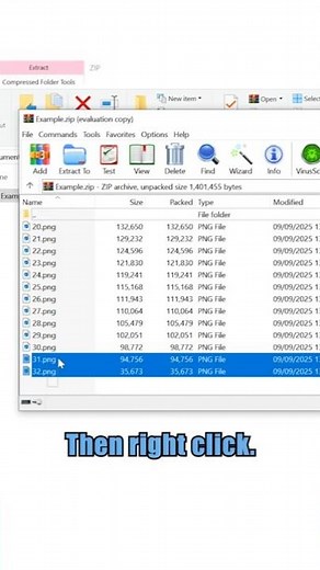 How to Un-ZIP ONLY the Files You Select | Convert ZIP file to Normal #shorts #zip #unzip