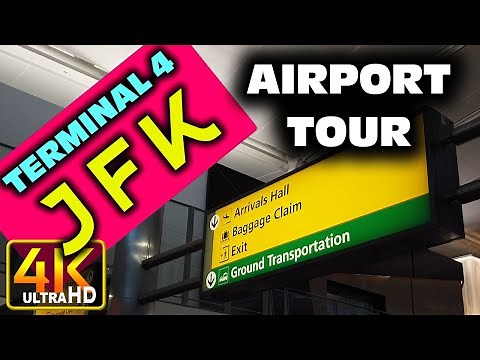 JFK New York Airport Terminal 4 Tour (JFK) (4k UHD) #airporttour