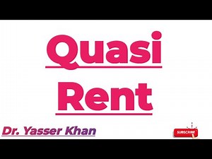Quasi Rent | Meaning Of Quasi Rent | Rent | Economics | Microeconomics | UPSC | UGC | CUET