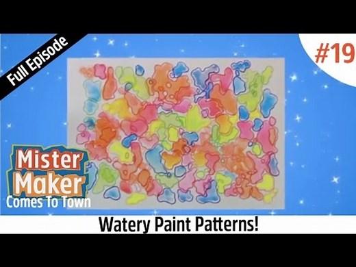 Watery Paint Patterns! | Episode 19 | FULL EPISODE | Mister Maker: Comes To Town