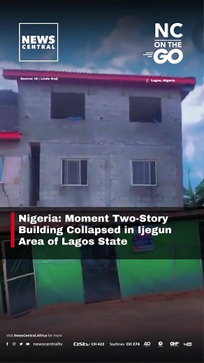 Nigeria: Moment Two-Story Building Collapsed in Ijegun Area of Lagos State.  Click to watch. #NewsCentralTV #AfricaFirst #Lagos #Nigeria #Africa | News Central TV | Facebook