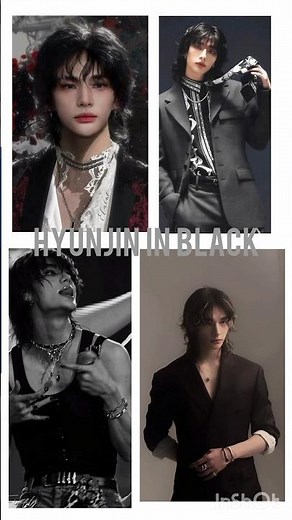 hyunjin is black looks so good!!#straykids #kdrama #skz #kpop