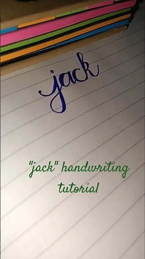 How to write "jack"in cursive writing🤔#shorts #shortsfeed#handwriting#calligraphy#cursivewriting#art