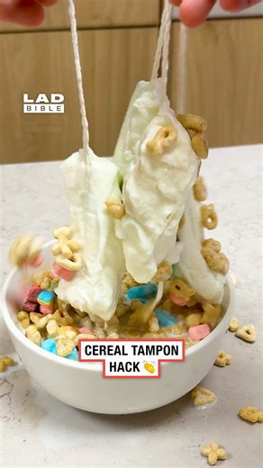 200K views · 346 reactions | Just soak up the excess milk and you're good to go  | LADbible | Facebook