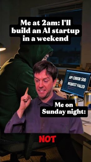 Building an AI Startup in a Weekend 💀 #developerlife #shorts
