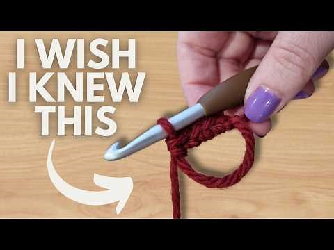 How to crochet a SUPER EASY magic circle (magic ring) | Slip Knot Method