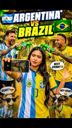 🇦🇷 Argentina vs 🇧🇷 Brazil 😱🔥#shorts