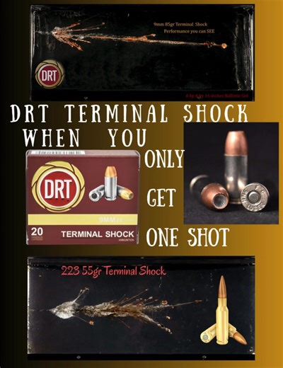 Welcome to the ammo revolution. Trust DRT’s Terminal Shock™ to get the job done — from home defense to dangerous-game hunting, we’ve got you covered. | Dynamic Research Technologies- DRT