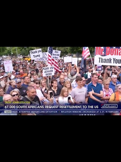 67,000 Requests from Afrikaners to Resettle in America