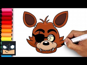 How To Draw Foxy | Five Nights at Freddy's - Videos For Kids