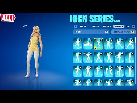 303! ALL NEW ICON SERIES [FULL DANCES] EMOTES IN FORTNITE
