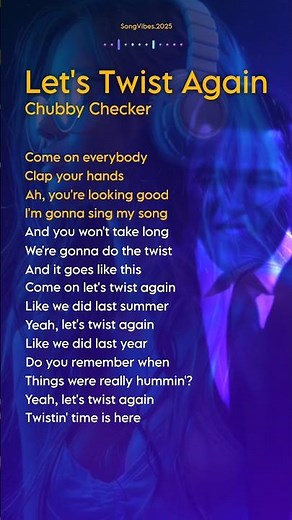 60s Dance Vibes💃🕺Let’s Twist Again | English with Lyrics #lyricshorts #classicsongs #dancemusic