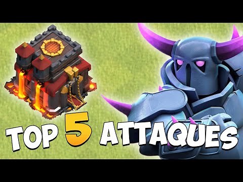 TOP 5 DES MEILLEURES COMPOS HDV10 SUR CLASH OF CLANS !