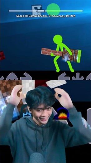 anomali ayam minecraft main gitar #fnf #shorts