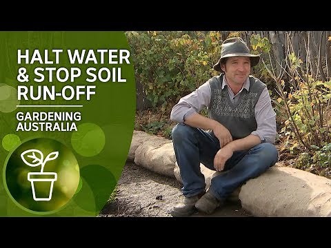 How to slow and capture rainfall... and stop soil run-off!