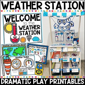 Weather Station Dramatic Play Printables: Preschool Activities (PDF Download) - Etsy