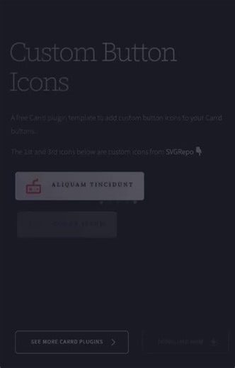 Add your own custom icon to Carrd buttons #carrd