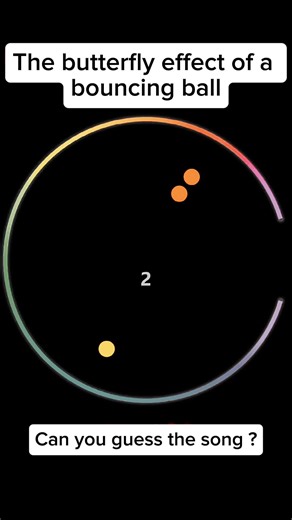 The butterfly effect of a bouncing ball #ball #satisfyingvideos #bounce #viralvideos