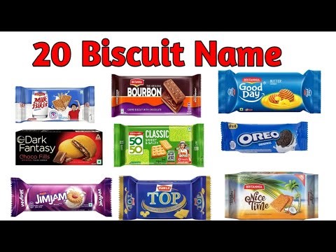 Learn 20 Biscuit Names in English with pictures Esay Learning Video | 20 बिस्किट के नाम