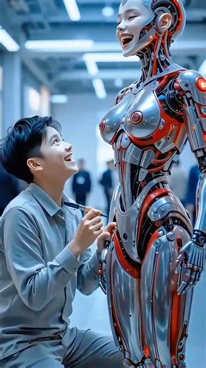 “Welding a Beautiful Robot Girl | Sci-Fi Robot Repair”