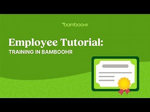 Employee Tutorial: Training In BambooHR