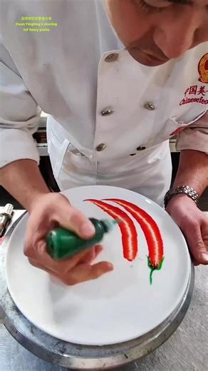 Masterful Original Tutorial Video on Jam Painting and Plate Decoration# Magnetism Universal Project Part 262 #quick | 段婷婷花样面食分享