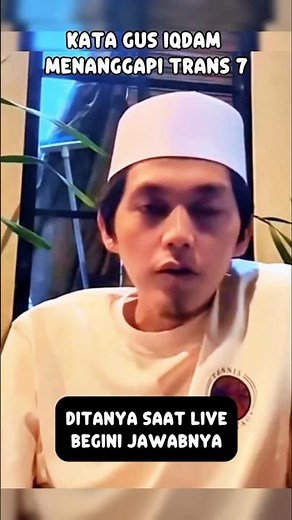 Begini tanggapan Gus Iqdam ditanya soal trans 7 saat live, Gus Iqdam terbaru #gusiqdam #trans7
