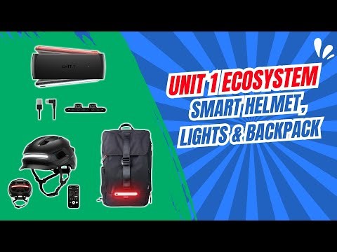 UNIT 1 Smart Helmet with Lights & Crash Alerts