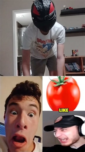 MEGA64K2 reacting to 2 people reacting to vegetales characters IRL