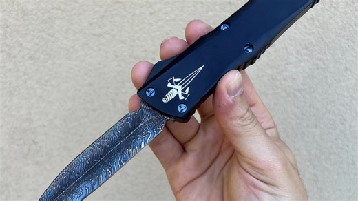 Marfione 微技术 blued "Fire storm蓝火风暴大马士革 大龙 期图 可下载