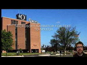 Microsoft Narrator for advanced text-to-speech (with mouse), PART 1