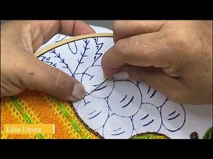 🍇 LEARN to EMBROIDERY a BUNCH OF GRAPES easy and beautiful 🧵✨ @BORDADOSFACILES 655